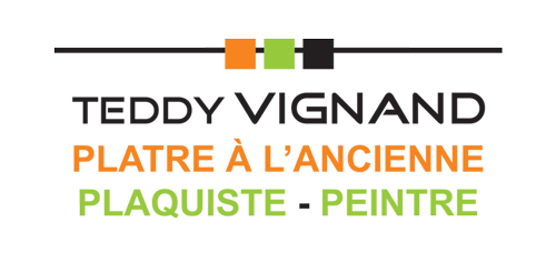 Logo Teddy Vignant plâtre à l'ancienne plaquiste peintre