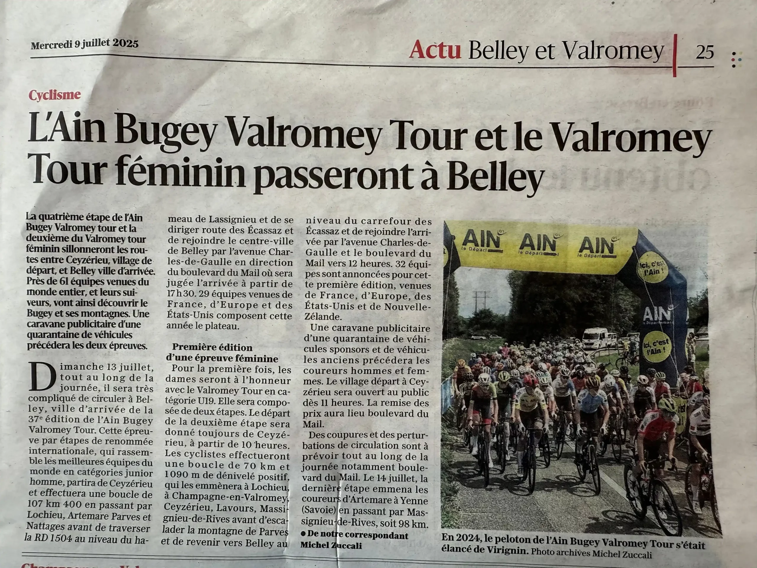 Progrès belley et valromey 20250709